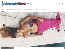 Tablet Screenshot of mermaidblanket.com